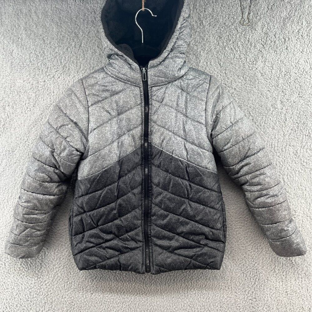 Body Glove Jacket Kids size 12 youth puffer winter coat hooded gray - Picture 3 of 14